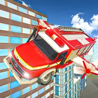 Flying Fire Truck Driving Sim